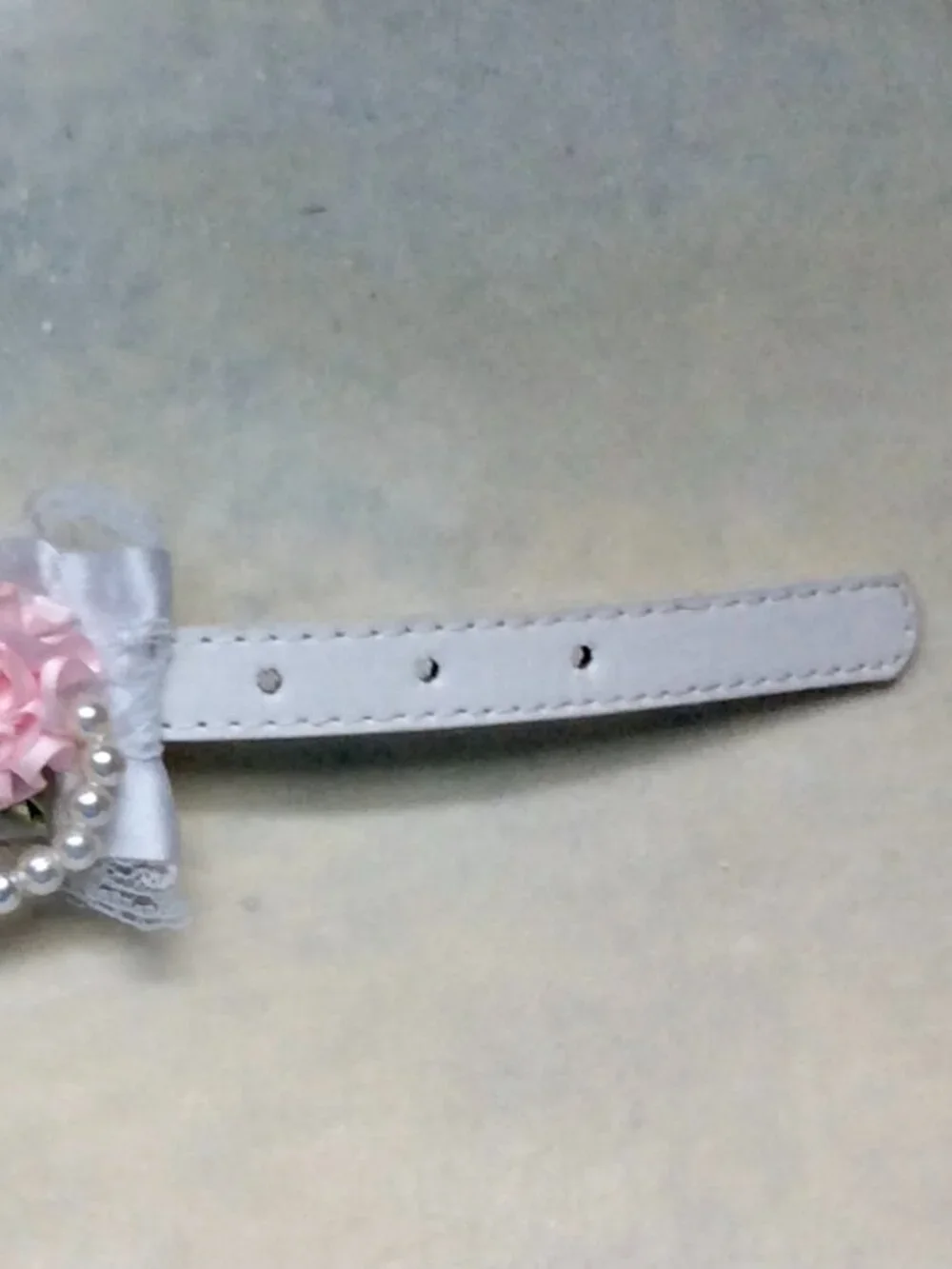 Fancy Bling Crystals, Pearls & Lace Pet Jewelry/Collar + FREE Pink LEASH